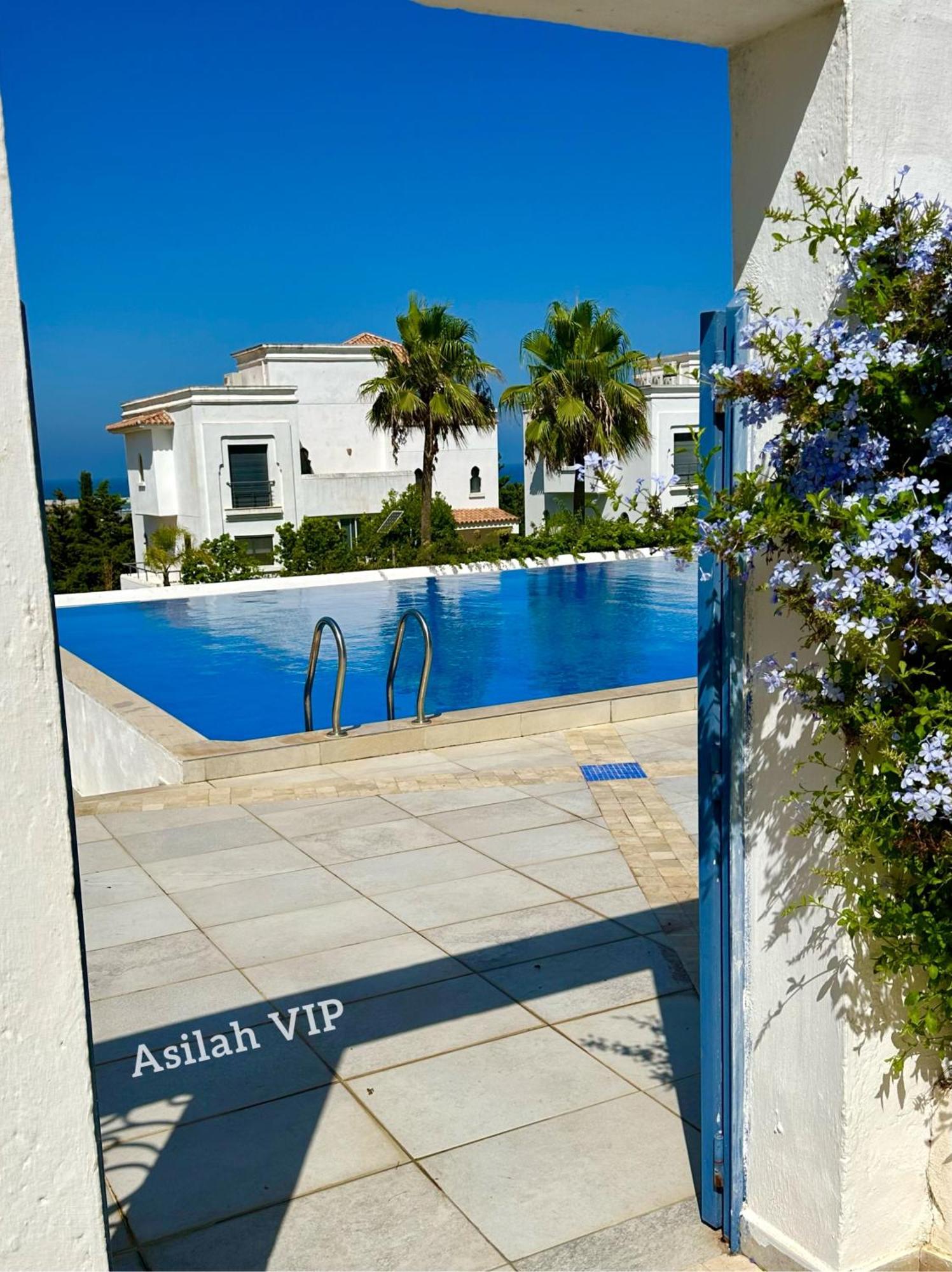 Asilah Vip - Haut Standing - Vue Mer - Piscines - Plage A 5 Minute - Garage Privee - Acces Pmr Exterior photo